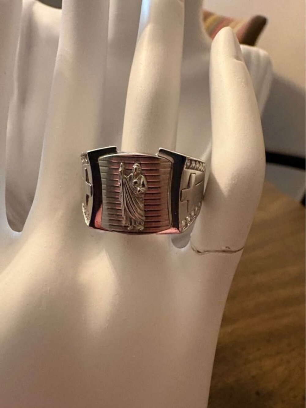 St Jude Size 12 Sterling 925 Ring
